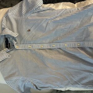Ralph Lauren Blue and White Striped Shirt